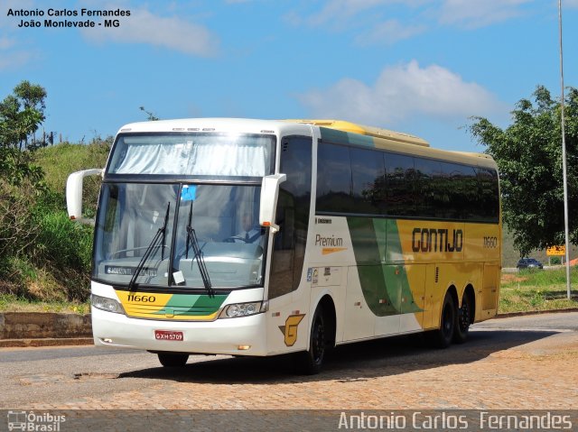 Empresa Gontijo de Transportes 11660 na cidade de João Monlevade, Minas Gerais, Brasil, por Antonio Carlos Fernandes. ID da foto: 4529490.