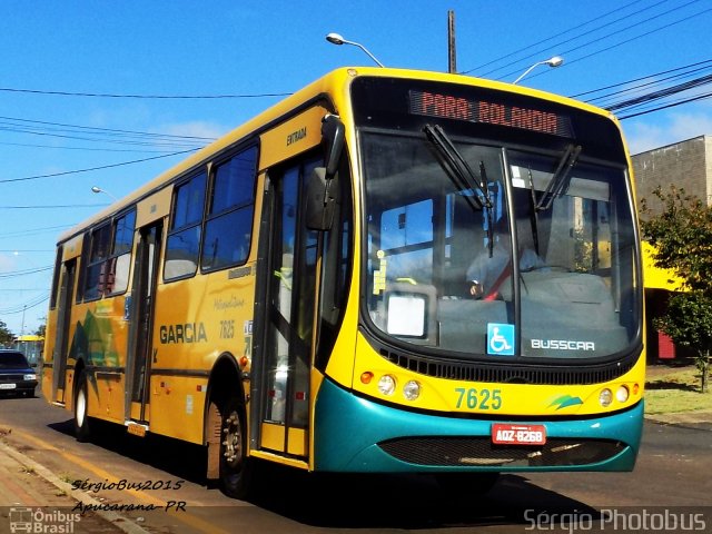 Viação Garcia 7625 na cidade de Apucarana, Paraná, Brasil, por Sérgio de Sousa Elias. Número da foto: #4530263.
