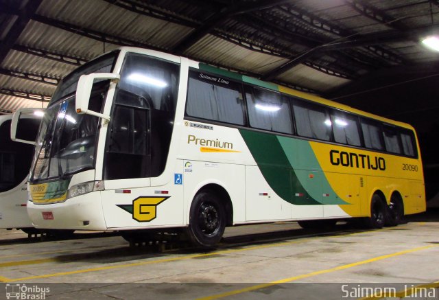Empresa Gontijo de Transportes 20090 na cidade de Viana, Espírito Santo, Brasil, por Saimom  Lima. Número da foto: #4528762.