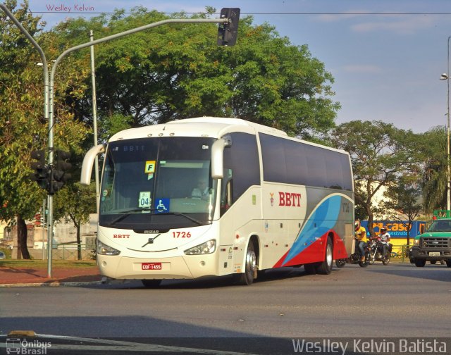 BBTT - Benfica Barueri Transporte e Turismo 1726 na cidade de Sorocaba, São Paulo, Brasil, por Weslley Kelvin Batista. ID da foto: 4529116.