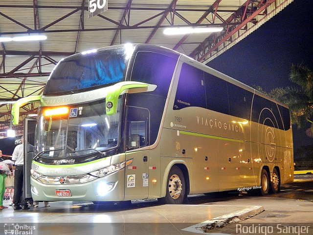 Viação Garcia 7987 na cidade de Londrina, Paraná, Brasil, por Rodrigo S. G Busólogo do Brasil. Número da foto: #4529521.