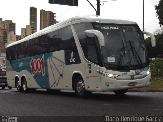 Auto Viação 1001 3000 na cidade de Ribeirão Preto, São Paulo, Brasil, por Tiago Henrique Garcia dos Santos. ID da foto: 4532252.