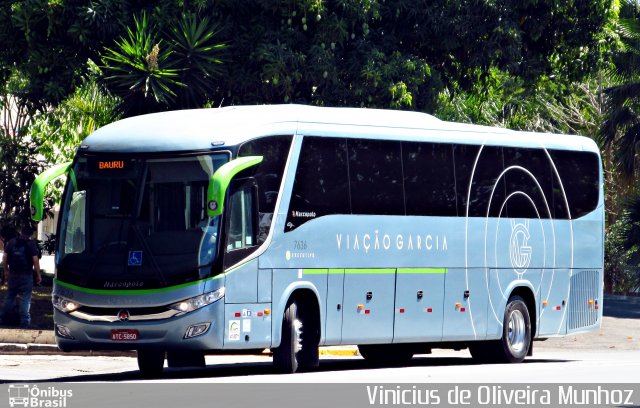 Viação Garcia 7636 na cidade de Bauru, São Paulo, Brasil, por Vinicius de Oliveira Munhoz. ID da foto: 4532833.