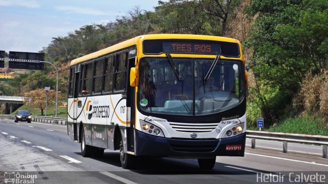 Viação Progresso RJ 191.036 na cidade de Três Rios, Rio de Janeiro, Brasil, por Heloir Calvete. Número da foto: #4532246.