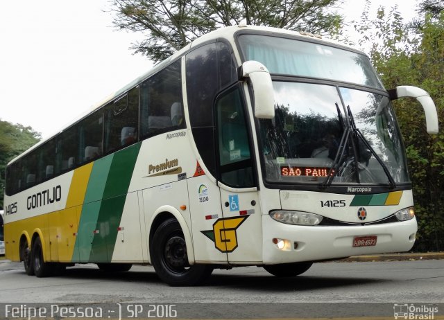 Empresa Gontijo de Transportes 14125 na cidade de São Paulo, São Paulo, Brasil, por Felipe Pessoa de Albuquerque. ID da foto: 4534978.