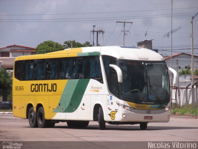 Empresa Gontijo de Transportes 18365 na cidade de Natal, Rio Grande do Norte, Brasil, por Nícolas Vitorino Lopes. ID da foto: 4533747.