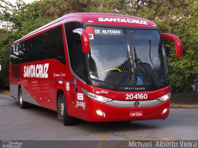 Viação Santa Cruz 204160 na cidade de São Paulo, São Paulo, Brasil, por Michael  Alberto Vieira. Número da foto: #4533920.