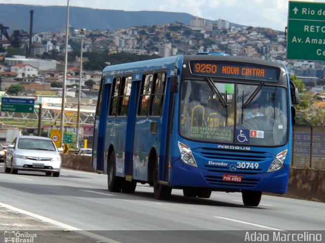 Via BH Coletivos 30749 na cidade de Belo Horizonte, Minas Gerais, Brasil, por Adão Raimundo Marcelino. Número da foto: #4534811.