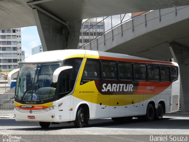 Saritur - Santa Rita Transporte Urbano e Rodoviário 26990 na cidade de Belo Horizonte, Minas Gerais, Brasil, por Daniel Souza. ID da foto: 4536331.