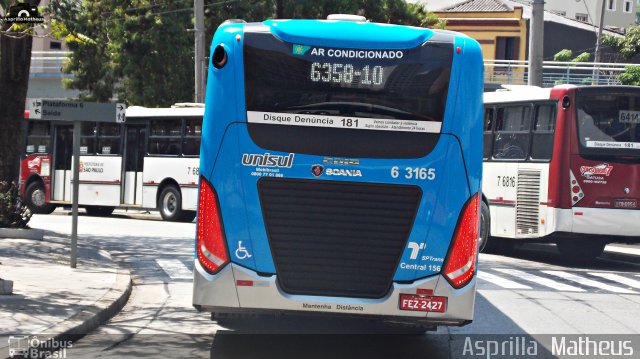 Viação Paratodos > São Jorge > Metropolitana São Paulo > Mobibrasil 6 3165 na cidade de São Paulo, São Paulo, Brasil, por Asprilla Matheus. Número da foto: #4537362.