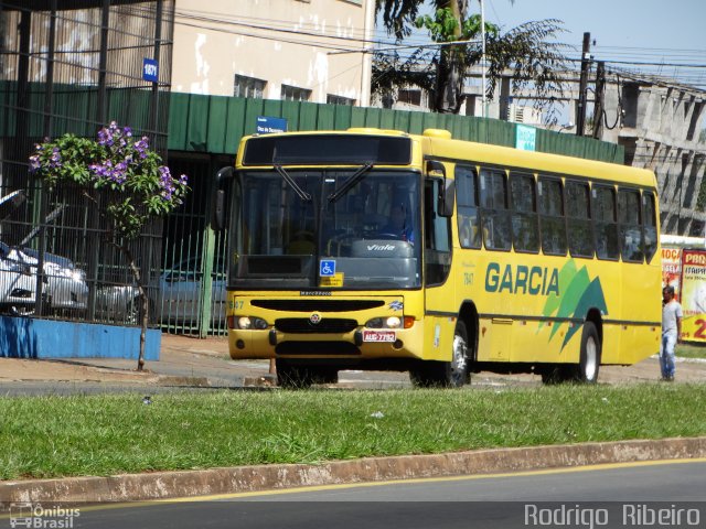 Viação Garcia 7647 na cidade de Londrina, Paraná, Brasil, por Rodrigo  Ribeiro. ID da foto: 4538173.