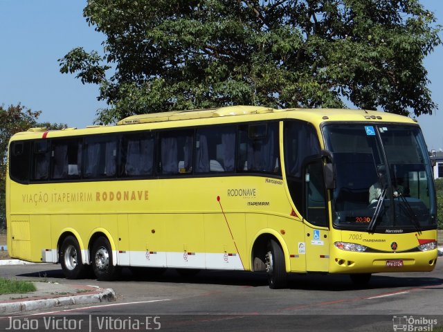 Viação Itapemirim 7005 na cidade de Vitória, Espírito Santo, Brasil, por João Victor. Número da foto: #4537156.