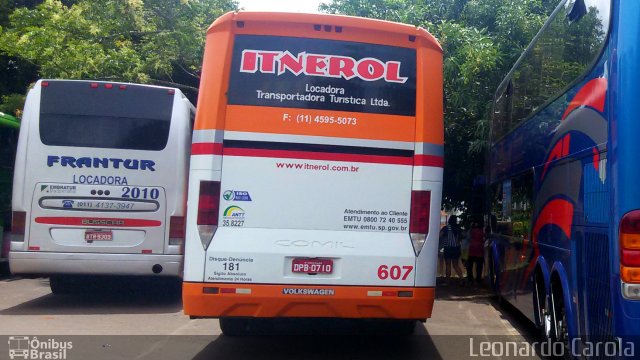 Itnerol Produções e Transportes Ltda. 607 na cidade de Pirassununga, São Paulo, Brasil, por Leonardo Carola. ID da foto: 4538038.