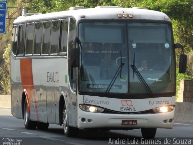 Evanil Transportes e Turismo RJ 132.102 na cidade de Seropédica, Rio de Janeiro, Brasil, por André Luiz Gomes de Souza. ID da foto: 4537790.