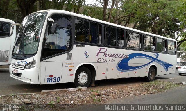 Princesa D'Oeste Fretamento e Turismo 1830 na cidade de Campinas, São Paulo, Brasil, por Matheus Gabriel dos Santos. ID da foto: 4535995.