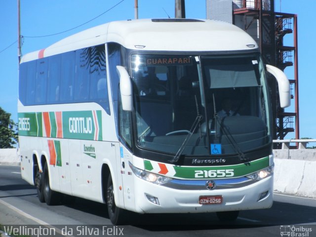 Empresa Gontijo de Transportes 21655 na cidade de Vitória, Espírito Santo, Brasil, por Wellington  da Silva Felix. Número da foto: #4538579.