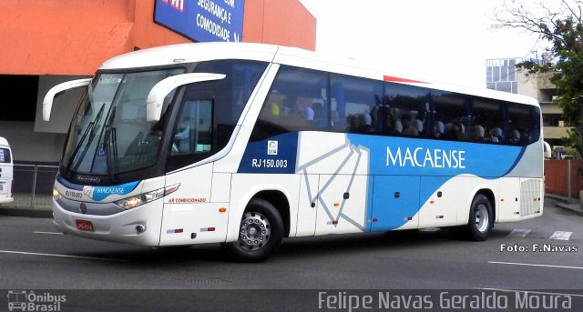Rápido Macaense RJ 150.003 na cidade de Rio de Janeiro, Rio de Janeiro, Brasil, por Felipe Navas Geraldo Moura . Número da foto: #4540928.