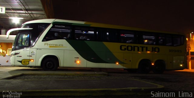Empresa Gontijo de Transportes 18945 na cidade de Viana, Espírito Santo, Brasil, por Saimom  Lima. Número da foto: #4539639.