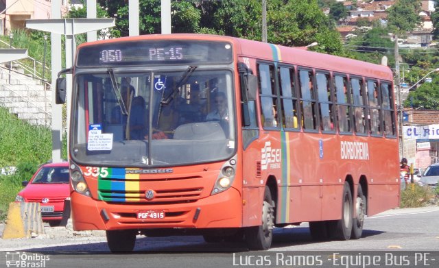 Borborema Imperial Transportes 335 na cidade de Olinda, Pernambuco, Brasil, por Lucas Ramos. ID da foto: 4539992.