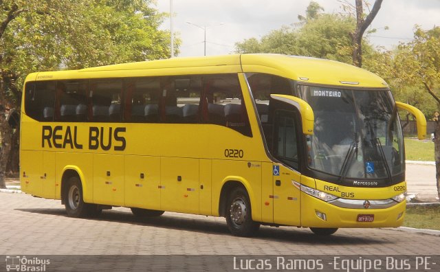 Expresso Real Bus 0220 na cidade de João Pessoa, Paraíba, Brasil, por Lucas Ramos. Número da foto: #4538693.