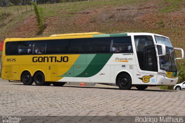 Empresa Gontijo de Transportes 11575 na cidade de João Monlevade, Minas Gerais, Brasil, por Rodrigo Matheus. ID da foto: 4540883.