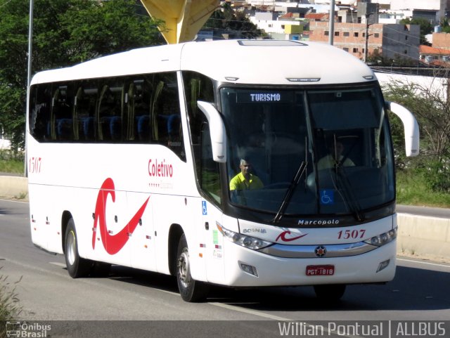 Coletivo Transportes 1507 na cidade de Caruaru, Pernambuco, Brasil, por Willian Pontual. Número da foto: #4541041.