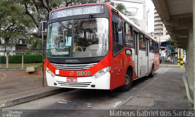 Expresso CampiBus 2318 na cidade de Campinas, São Paulo, Brasil, por Matheus Gabriel dos Santos. Número da foto: #4539608.
