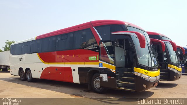 UTIL - União Transporte Interestadual de Luxo 1410 na cidade de Cuiabá, Mato Grosso, Brasil, por Eduardo Benetti . Número da foto: #4540986.