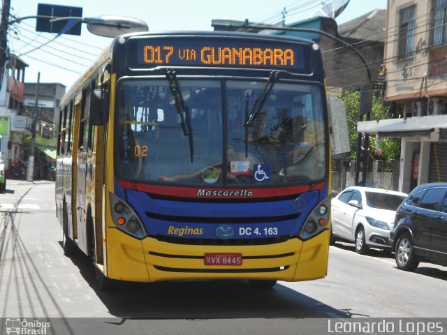 Auto Viação Reginas DC 4.163 na cidade de Duque de Caxias, Rio de Janeiro, Brasil, por Leonardo Lopes. ID da foto: 4541312.