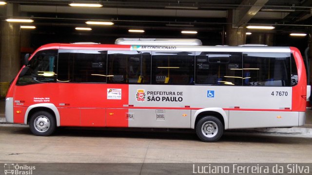 Pêssego Transportes 4 7670 na cidade de São Paulo, São Paulo, Brasil, por Luciano Ferreira da Silva. ID da foto: 4500635.