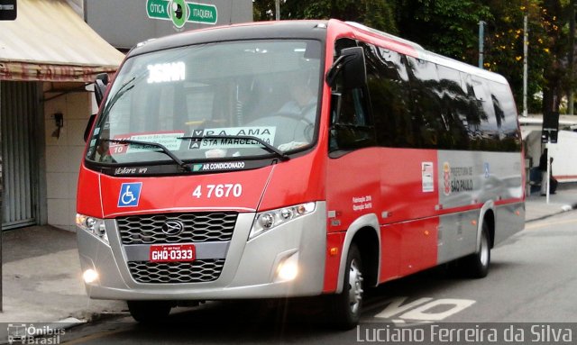 Pêssego Transportes 4 7670 na cidade de São Paulo, São Paulo, Brasil, por Luciano Ferreira da Silva. ID da foto: 4500633.