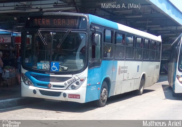 Transwolff Transportes e Turismo 6 6998 na cidade de São Paulo, São Paulo, Brasil, por Matheus Ariel. Número da foto: #4545372.