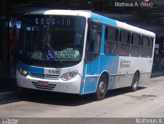 Transwolff Transportes e Turismo 6 6391 na cidade de São Paulo, São Paulo, Brasil, por Matheus Ariel. Número da foto: #4543953.