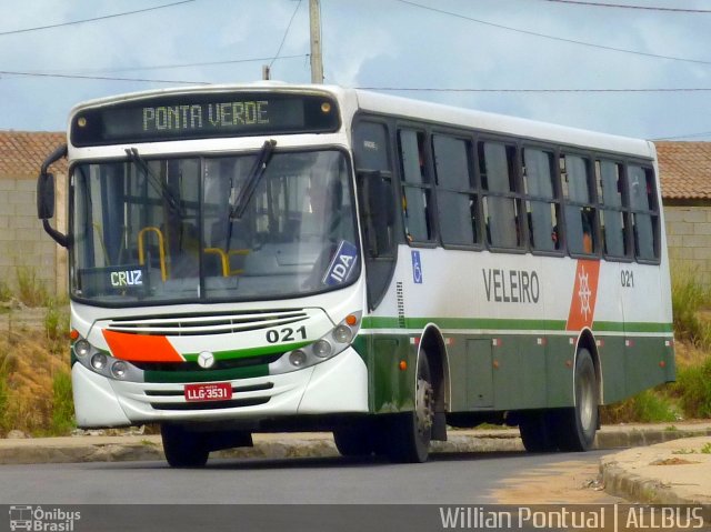 Auto Viação Veleiro 021 na cidade de Satuba, Alagoas, Brasil, por Willian Pontual. ID da foto: 4544450.