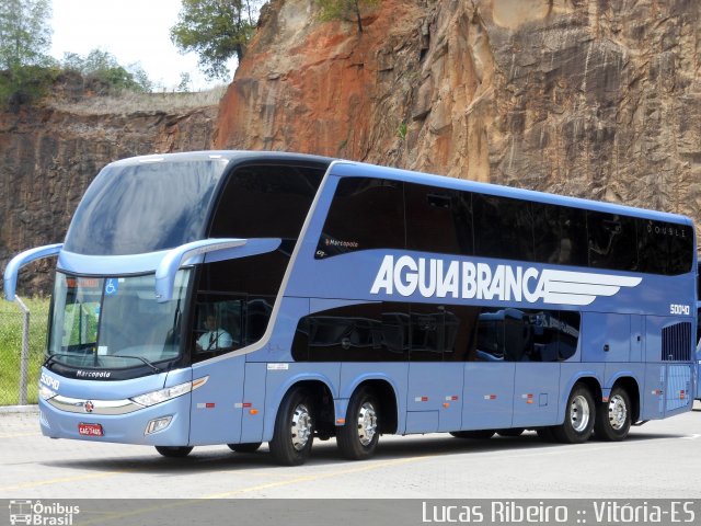 Viação Águia Branca 50040 na cidade de Vitória, Espírito Santo, Brasil, por Lucas  Ribeiro. ID da foto: 4545025.