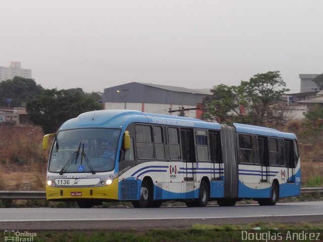 Metrobus 1136 na cidade de Goiânia, Goiás, Brasil, por Douglas Andrez. ID da foto: 4547036.