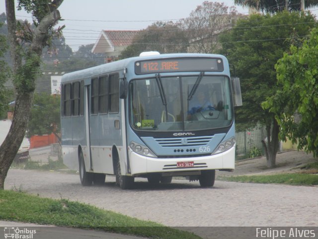 Transportes Santa Maria 626 na cidade de Pelotas, Rio Grande do Sul, Brasil, por Felipe Alves. ID da foto: 4546727.