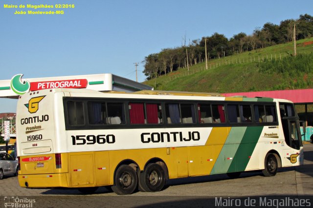 Empresa Gontijo de Transportes 15960 na cidade de João Monlevade, Minas Gerais, Brasil, por Mairo de Magalhães. ID da foto: 4546794.