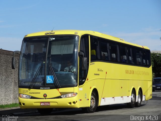 Viação Itapemirim 5539 na cidade de São Paulo, São Paulo, Brasil, por Diego K420 . Número da foto: #4549132.