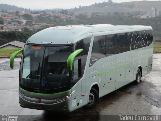 Viação Garcia 7837 na cidade de Cornélio Procópio, Paraná, Brasil, por Tadeu Carnevalli. ID da foto: 4549845.