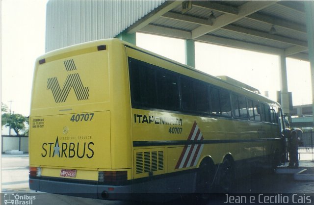 Viação Itapemirim 40707 na cidade de Rio de Janeiro, Rio de Janeiro, Brasil, por Jean Cais. Número da foto: #4549664.