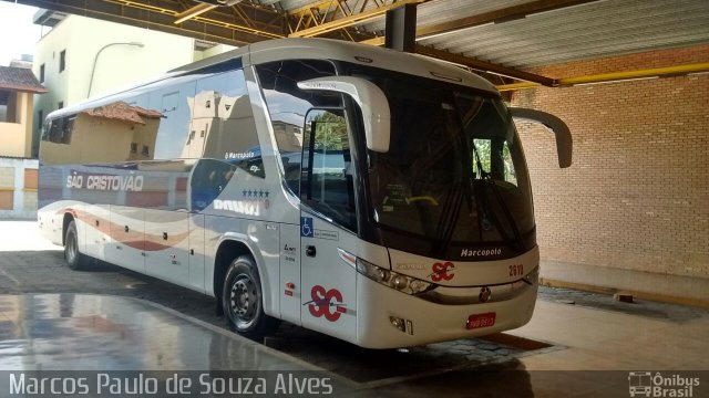 Viação São Cristóvão 2610 na cidade de Divinópolis, Minas Gerais, Brasil, por Marcos Paulo de Souza Alves. Número da foto: #4548564.