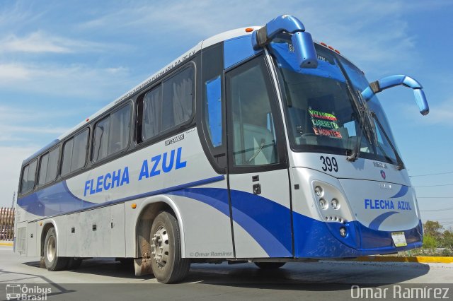 Flecha Azul 399 na cidade de Querétaro, Querétaro, México, por Omar Ramírez Thor2102. Número da foto: #4548256.