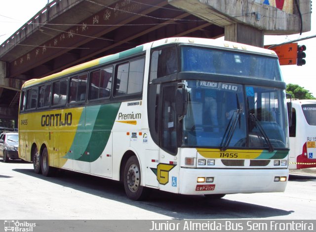 Empresa Gontijo de Transportes 11455 na cidade de Rio de Janeiro, Rio de Janeiro, Brasil, por Junior Almeida. ID da foto: 4550154.