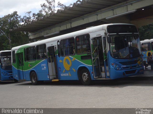 Santa Zita Transportes Coletivos 21103 na cidade de Serra, Espírito Santo, Brasil, por Reinaldo Coimbra. ID da foto: 4550162.