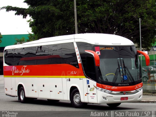 Viação Vale do Tietê 851 na cidade de São Paulo, São Paulo, Brasil, por Adam Xavier Rodrigues Lima. Número da foto: #4555482.