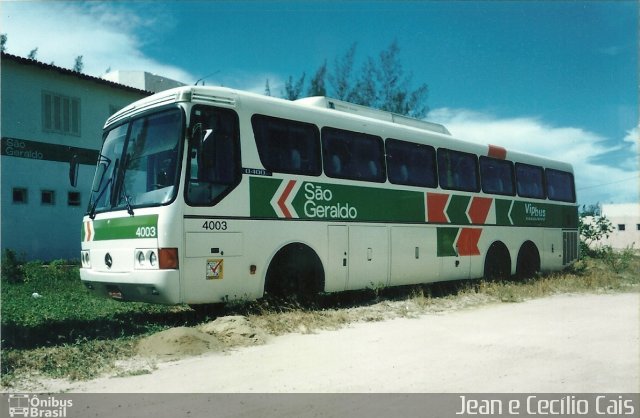 Cia. São Geraldo de Viação 4003 na cidade de Marataízes, Espírito Santo, Brasil, por Jean Cais. ID da foto: 4555594.