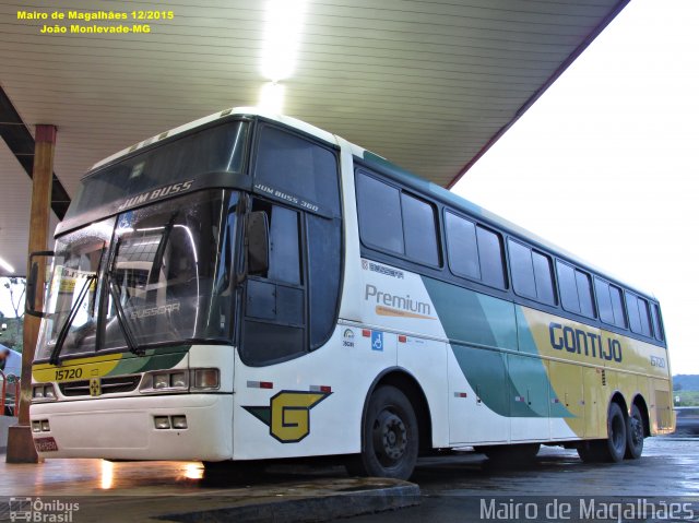 Empresa Gontijo de Transportes 15720 na cidade de João Monlevade, Minas Gerais, Brasil, por Mairo de Magalhães. ID da foto: 4556090.