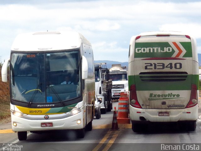 Empresa Gontijo de Transportes 18475 na cidade de Poções, Bahia, Brasil, por Anderson Silva. ID da foto: 4555609.