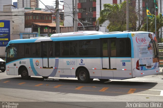 Auto Viação São José 12608 na cidade de Fortaleza, Ceará, Brasil, por Jerônimo Diniz. ID da foto: 4557440.